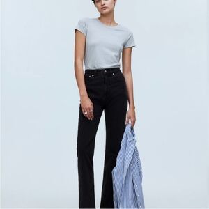 MADEWELL NWT BLACK CURVY STRAIGHT 90'S JEANS